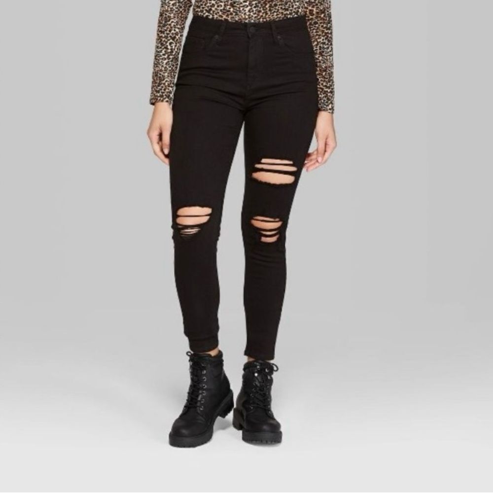 Wild Fable Distressed High Rise Skinny Jeans Size S